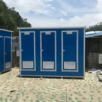 Vente en gros de toilettes préfabriquées en acier de style moderne, unité de salle de bain portable avec douche, isolation thermique, ISO9001