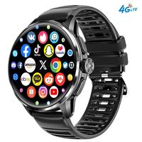Montre connectée 4G H100 2026 avec carte SIM, écran AMOLED 1,6 pouces, appareil photo, 3+32 Go, gestion de la santé, boussole, GPS