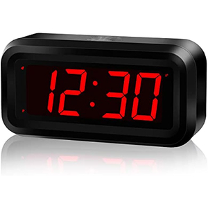Square Plastic Electric Digital LED <b>Desk</b> Alarm <b>Clock</b> USB Power Penholder Four-piece Set Acoustic Control Sensing Bathroom - Product Image 1