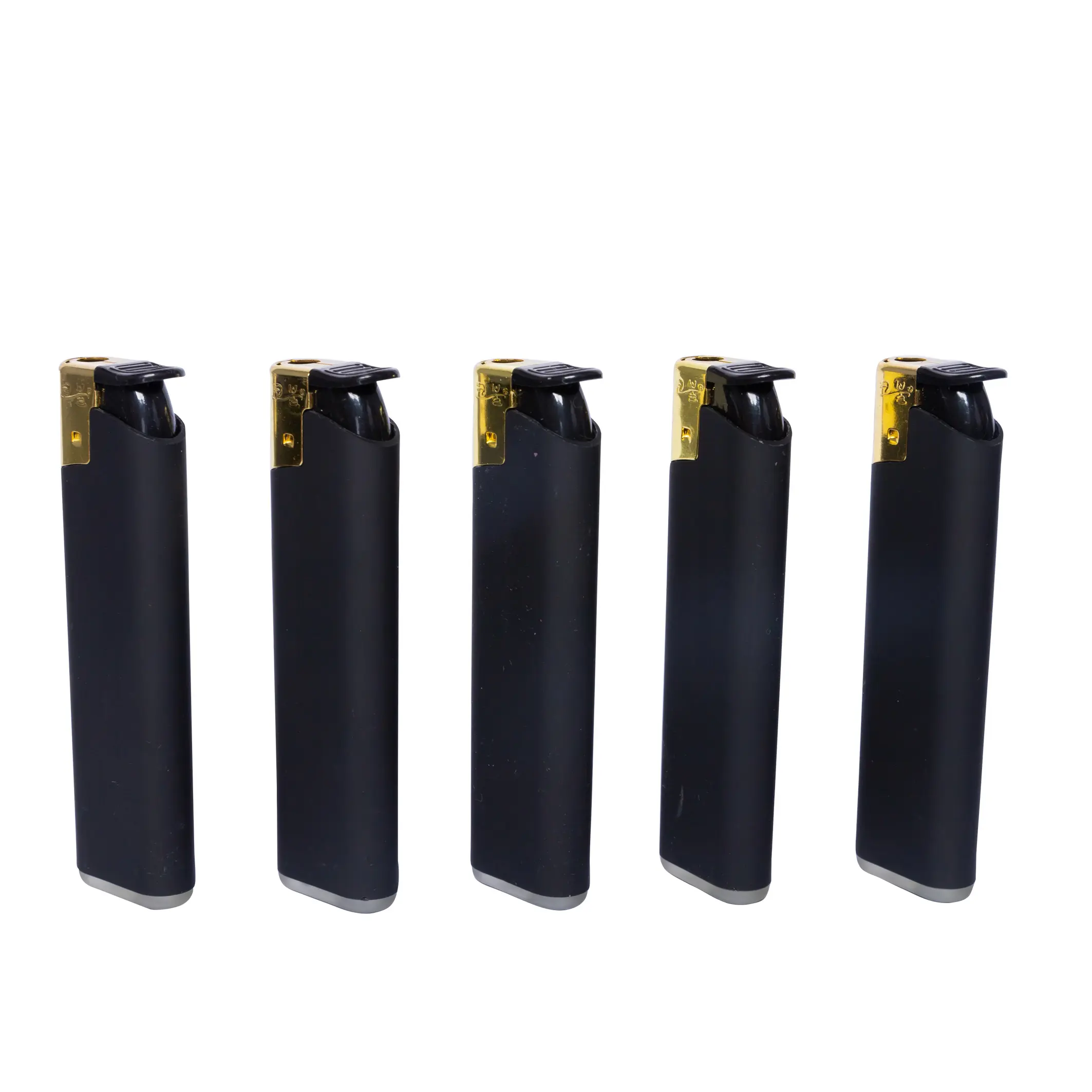 Газовая зажигалка, пять цветов, многоразовая, черная Зажигалка для сигарет, цветной пластиковый 2024, логотип OEM, ежедневное использование