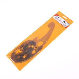 Set di Righelli in Plastica Trasparente Pesante FOSKA con Curva Francese e Bordo Liscio per Disegno, Progettazione e Progetti Artistici - Product Image 6