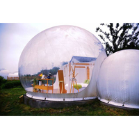 Tente bulle ronde gonflable pour camping familial, mariage, fête, abri dôme gonflable en PVC, glamping en plein air