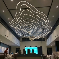 SHENGQIU professionnel personnalisé grand luxe moderne grand K9 lustre en cristal pour hall escalier hôtel Banquet Hall Restaurant