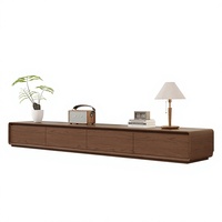 Ensemble Table Basse et Meuble TV 2026 Nouveau Modèle - Bois Massif avec Rangement Design Simple et Moderne pour Salons et Petites Maisons