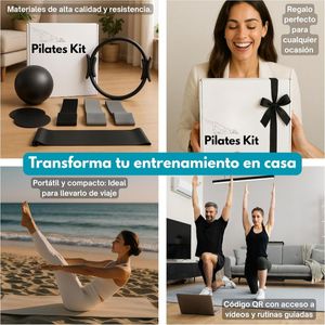 ชุดของขวัญพิลาทิสสีสันใหม่พร้อมลูกบอล วงแหวน และสายยางยืดสำหรับตลาดช่วงเทศกาลและฟิตเนสที่บ้าน - Product Image 3