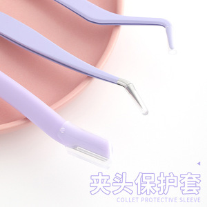 Eyebrow shaping and beauty kit, including eyebrow scissors, eyebrow razor, safe blades for shaving, and eyelash extension - Product Image 3