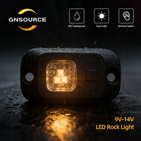 Nouvelles lampes LED étanches d'extérieur tricolores (blanc, rouge, ambre) pour éclairage de toit, 12V DC, en aluminium, à intensité variable, pour camping-car, 4x4, VTT, caravane