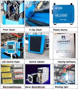Macchina per Taglio al Plasma <span class=keywords><strong>CA</strong></span>-6000 per Profili Quadrati e Tubi di Camel Cnc - Product Image 4