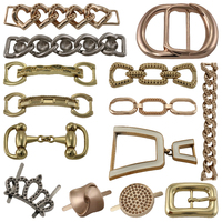 Logo en alliage de zinc personnalisé en laiton, quincaillerie, décoration de chaussures, chaîne à ardillon réglable, boucles en métal pour chaussure