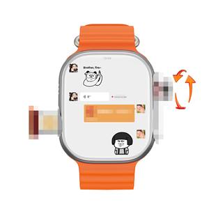 Smartwatch CD-S9 Versione Commercio Estero con Cinturino in Silicone, Funzione Fotocamera, Monitoraggio Frequenza Cardiaca, Contapassi, Meteo e Quadrante Personalizzabile - Product Image 3