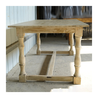 Sunzo meubles Table de salle à manger de Restaurant français de luxe table de salle à manger de restaurant en bois rustique