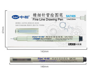 SA740 per Sipa Micro penna Set <span class=keywords><strong>indelebile</strong></span> inchiostro <span class=keywords><strong>nero</strong></span> vernice permanente metallo sottile fodera per Journal Art <span class=keywords><strong>pennarello</strong></span> scrittura su carta - Product Image 6