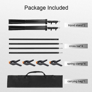 Kit de Soporte para Fondo Fotográfico de 2.8x4M, Ajustable y Resistente, Sistema de Soporte para Fondo de Fotografía, Marco para Estudio de Foto y Video - Product Image 2