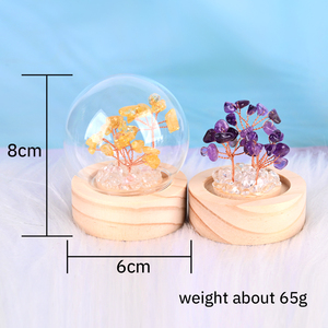 ขวดคริสตัลไฟ LED กลางคืนโคมไฟฐานไม้สำหรับกลางคืนดีไซน์ใหม่ - Product Image 2