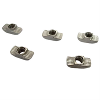 Écrou en T en acier inoxydable, norme européenne 20/30/40/45 M4/M5/M6/M8, grade 8.8, entièrement fileté, tête marteau, zingué