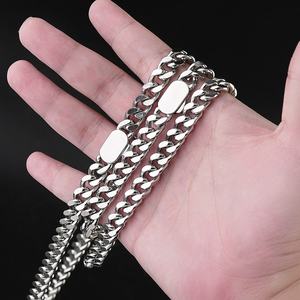 Cadena Cubana de Acero de Titanio Estilo Hip Hop Miami, Collar de Eslabones para Hombre y Mujer - Product Image 4