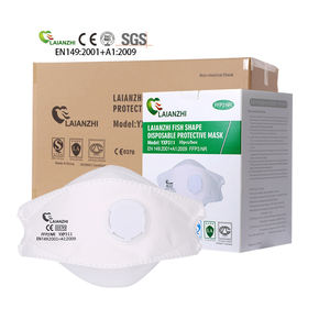 LAIANZHI CE-Zertifiziert für Marke FFP3 YXP311 Fischförmige Komfortable <span class=keywords><strong>4</strong></span>-lagige Vliesstoff-Meltblown-Staubmaske mit Ventil - Product Image 3
