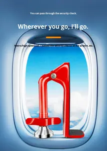 Bloqueador de Puerta Portátil al por Mayor, Dispositivo de Seguridad con Alarma para Viajes, Hogar, Hotel, Mujeres - Product Image 6