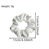 Scrunchie rambut bunga segar MIO terlaris, manis untuk wanita dan perempuan, penjepit rambut elastis.