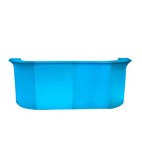 Ensemble de comptoirs de bar et tables basses rectangulaires lumineux à LED, design minimaliste et moderne, pour la vente en gros transfrontalière