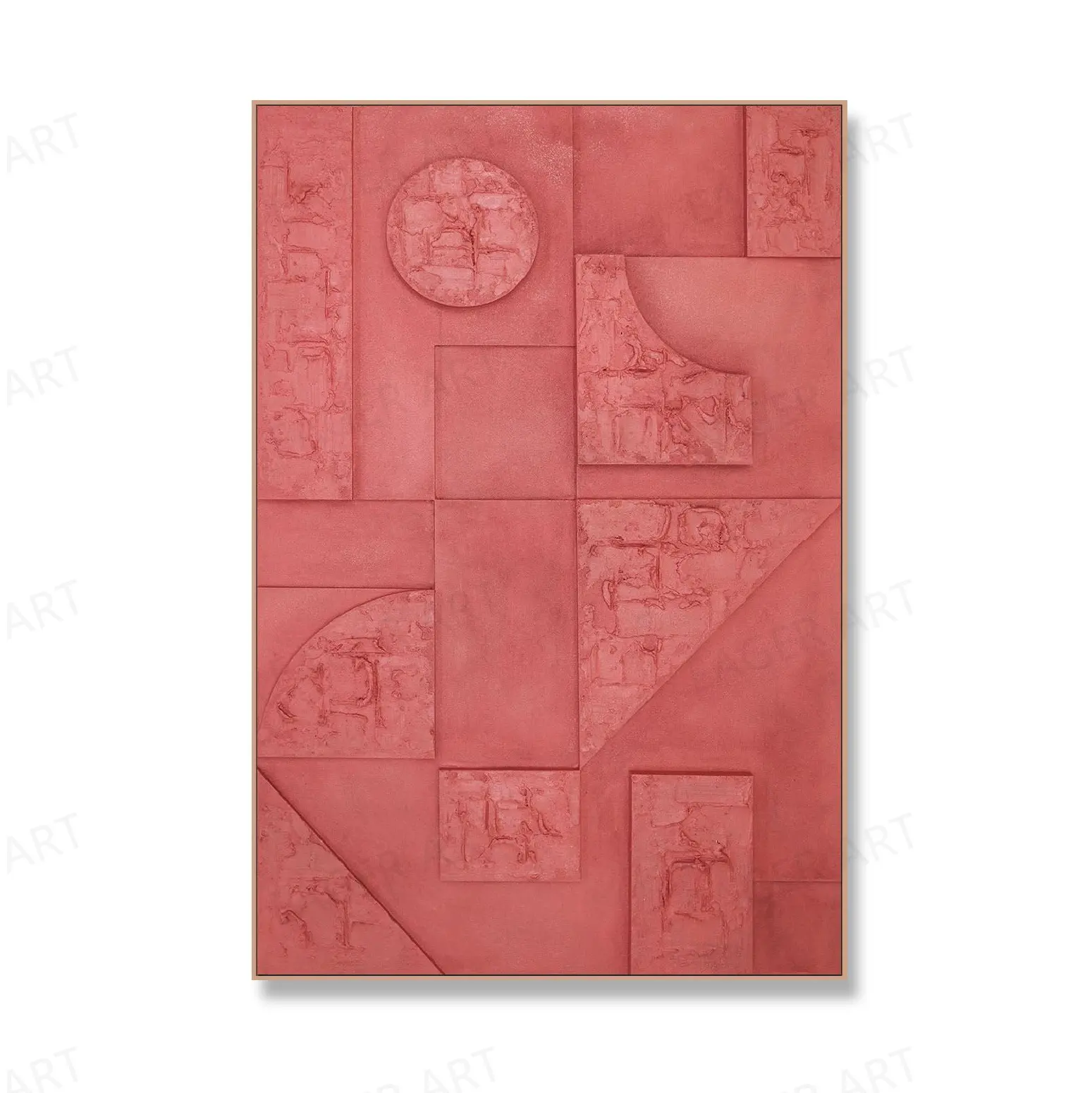 Morden decorazione minimalista arte della parete astratta intaglio a più strati pittura acrilica geometrica fatta a mano rilievo 3d Artwork