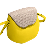 Sac bandoulière YM en cuir imperméable et EVA, mini sacoche mignonne en forme de gourde, couleur bonbon, 21x19cm pour femme