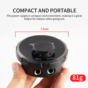 เครื่องจ่ายไฟสักลายแบบพกพาขนาดเล็ก รุ่น Dual Mode พร้อมจอ LCD ปรับแรงดันไฟฟ้าได้ สำหรับเครื่อง PMU ใช้ในสตูดิโอหรือพกพา - Product Image 5