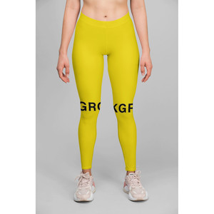 Leggings Giallo Sporco con Sfondo Bianco - Product Image 2