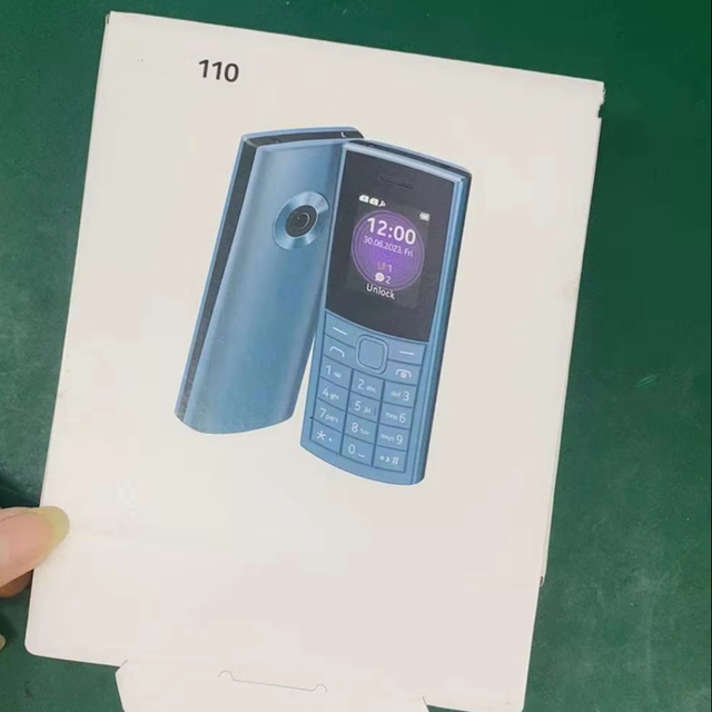 110 2023 Version Dual SIM Mobile Phone with 1.8-Inch Colored 4-Bands FM Fast Delivery New 2G Cellular Camera Bar