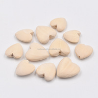 Modèle de coeur 3D en bois inachevé de haute qualité