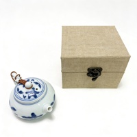 Boîte cadeau en carton recyclable et écologique avec fermeture magnétique et rembourrage antichoc pour services à thé et céramiques