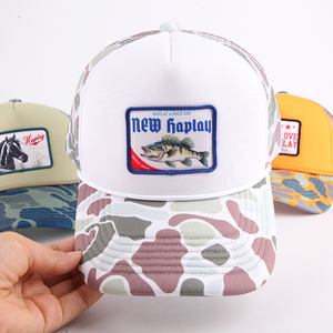 Tùy Chỉnh Thiết Kế Riêng Của Bạn In Logo Lưới Mũ Bóng Chày <span class=keywords><strong>5</strong></span> Bảng Điều Chỉnh Gorras Thêu Vá Trucker Mũ Mũ - Product Image 3