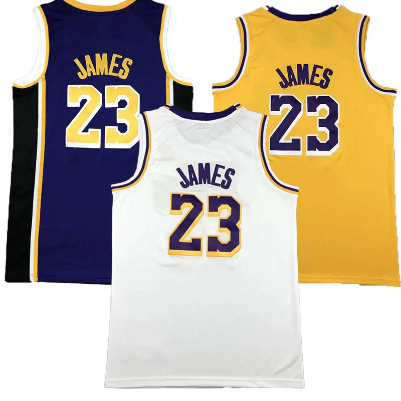 Custom premium latest James basketball jerseys Quick Dry Breathable sublimated embroidered basketball jerseys