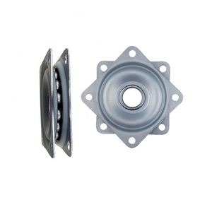 4 Inches Zinc Plated 360 Degree Steel Rotating Square <b>Swivel</b> <b>Plate</b> Lazy Susan <b>Plate</b> - Product Image 3