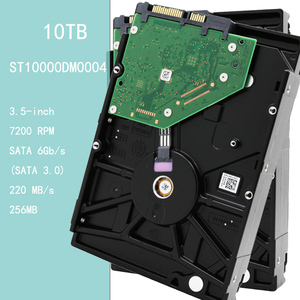 Disque dur interne de bureau ST10000DM0004 10 To 3,5 pouces 7200 tr/min SATA 256 Mo de cache, stockage haute capacité pour PC, serveur NAS, centre de données - Product Image 1