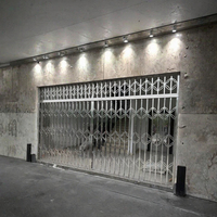 Puertas Enrollables de Malla de Acero Inoxidable de Alta Calidad, Automáticas y Antirrobo, Puertas de Seguridad para Exteriores para Tiendas