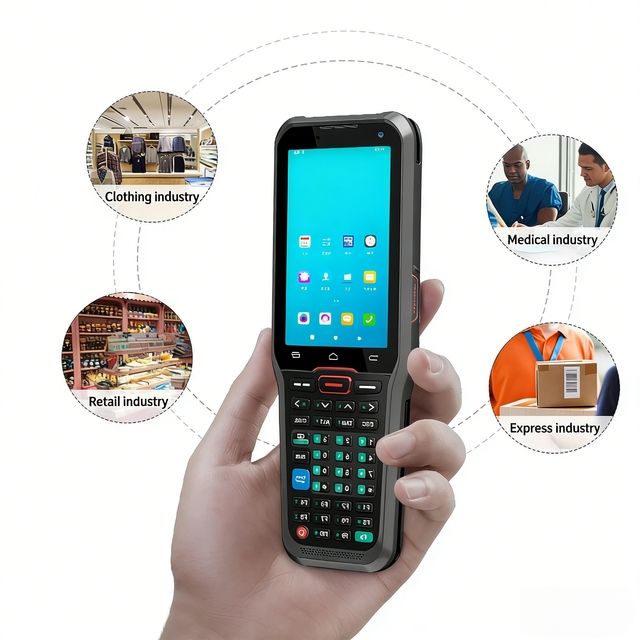 IP66 rugged industrial handheld PDA with 1D 2D barcode scanner NFC Android 10 for warehouse inventory and logistics express