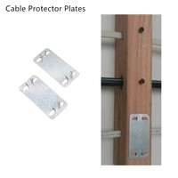 Plaque de protection des goujons en bois en acier galvanisé à l'argent 66 3 "* 1-3/8" matériel de protection des clous en métal répertorié CETL