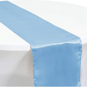 Décorations de restaurant à ruban bleu royal Chemin de table en satin 12x108 pouces pour banquet de mariage Banquet d'anniversaire - Product Image 5