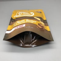 Kantong Kemasan Cokelat Kue Kering Berbahan Aluminium Foil dengan Cetak Gravure Custom Harga Murah, Model Stand Up Pouch dengan Ritsleting, Sekali Pakai