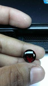 10x10mm Redondo Natural Rojo Granate Corte Piedra preciosa suelta Alto grado 4 quilates Certificado por terceros - Product Image 2