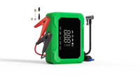 Démarreur de Voiture 4-en-1 IBD avec Gonfleur de Pneus Tout Métal 150 PSI, Pompe à Air, Batterie 8000 mAh, Lumière LED, Type-C QC3.0, Démarrage Rapide