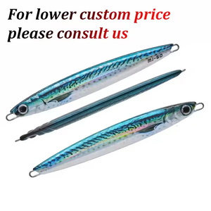 Mồi câu giả kim loại phát sáng in UV 3D 40g/60g/80g/100g mô phỏng cá, mồi jig thả chậm, câu jigging - Product Image 2