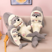 Yanxiannv animal en peluche lesté requin gris chien oreiller animaux en peluche oreiller en peluche animal chien jouets pour enfants