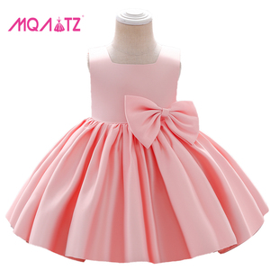 Nuovo Abito da Festa in Raso alla Moda per Bambine, Vestito Boutique Floreale in <span class=keywords><strong>Cotone</strong></span> e <span class=keywords><strong>Lino</strong></span> per Neonati, Fornitura ODM Prodotta in Cina - Product Image 2