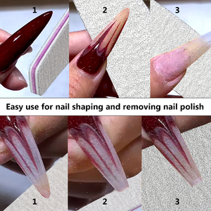 Gray Half Moon Sanding <b>Nail</b> <b>File</b> Thick Rubber Plate <b>File</b> for <b>Nail</b> Art Manicure - Product Image 5