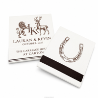 Boîtes d'allumettes personnalisées pour mariage, avec logo imprimé, pour souvenir de mariage