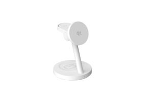 Base de Carga Inalámbrica 3 en 1 QI2.2 de 25W para Escritorio, <span class=keywords><strong>Compatible</strong></span> Simultáneamente <span class=keywords><strong>con</strong></span> <span class=keywords><strong>Samsung</strong></span> y Apple - Product Image 3