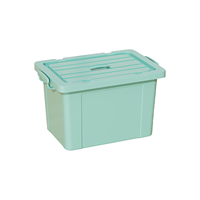 Bac de rangement en plastique PP grande capacité avec couvercle, épaissi et durable, pour vêtements et jouets, multicolore, fabricant sur mesure