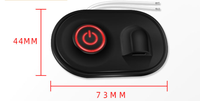 Contrôleur de température LED à 3 vitesses en silicone avec port Type-C pour vêtements chauffants, prise en charge de la personnalisation du logo laser